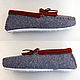 Order PAVIA felt loafers, 100% wool. felted-slippers (felted-slippers). Livemaster. . Slippers Фото №3