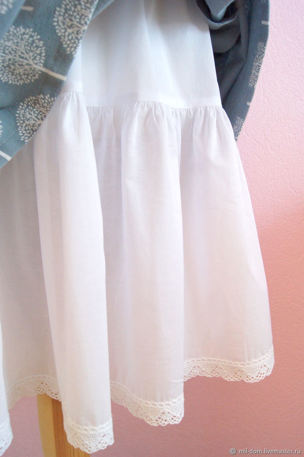 Нижняя юбка из батиста с кружевом в интернет-магазине Ярмарка Мастеров ...