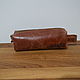 Handmade genuine leather dressing case. Travel bags. crecca. My Livemaster. Фото №5