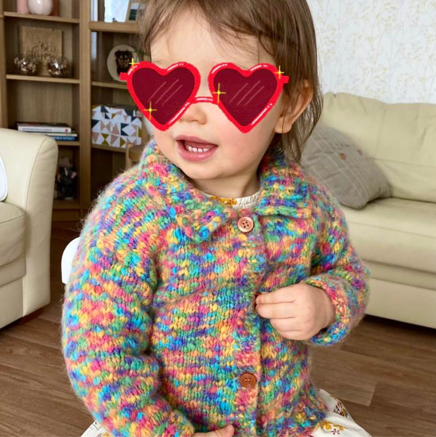 Children's jacket from baby Alpaca Classic rainbow, Childrens cardigan, St. Petersburg,  Фото №1
