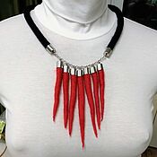Украшения handmade. Livemaster - original item Necklace made of wool 
