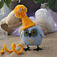 Owl in a cap. Stuffed Toys. fesartdecor (fesartdecor). My Livemaster. Фото №4