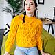 Women's WAVE yellow sweater. Sweaters. imknitwear. Online shopping on My Livemaster.  Фото №2