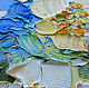 Imagen de un ramo de flores, Ramo en el fondo azul' óleo sobre lienzo. Pictures. Multicolor Gallery. Ярмарка Мастеров.  Фото №4