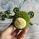 Плюшевая вязаная лягушка, Амигуруми куклы и игрушки, Москва,  Фото №1