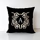Pillow with embroidery ' lalik'. Pillow. Shpulkin dom. Online shopping on My Livemaster.  Фото №2