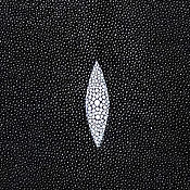 Материалы для творчества handmade. Livemaster - original item Sea stingray leather, with a diamond pattern, dimensions 40/76 cm.. Handmade.