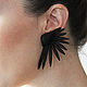 Pusey 'Wings'. Stud earrings. Ксения (by Popova). Online shopping on My Livemaster.  Фото №2