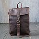 Кожаный Рюкзак Your Post Dark Brown. Рюкзаки. Manticastore. Ярмарка Мастеров.  Фото №10