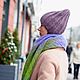 Extra long hat dusty purple IN STOCK. Knitted women's cap. Caps. Knit Studio Yana Buryak. Online shopping on My Livemaster.  Фото №2