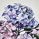 Oil painting of Hydrangea in a vase 61h61 cm. Pictures. Ivlieva Irina Art. My Livemaster. Фото №4