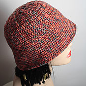 Аксессуары handmade. Livemaster - original item Red hat (wool with cashmere). Handmade.