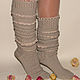 Socks-socks high woolen with lace. Socks. By Margo. Online shopping on My Livemaster.  Фото №2