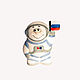 Order Cosmonaut toy for the Christmas tree. Porcelain story. Livemaster. . Christmas decorations Фото №3