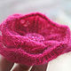Order Master class on knitting brooch-flower. Knitting. Livemaster. . Knitting patterns Фото №3