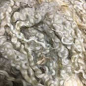 Материалы для творчества handmade. Livemaster - original item Fleece Wensleydale. White 50 gr. 23-28 cm. England. wool for felting.. Handmade.
