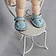 Sandals for ob mini my doll blue 13x8mm. Clothes for dolls. Olga Safonova. My Livemaster. Фото №4