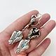 Серьги Феникс с топазами серебряные. Серьги классические. Aventure.Jewelry. Ярмарка Мастеров.  Фото №5