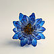 Order Blue Lotus hair clip. PandaStudio (glossyfleur). Livemaster. . Hairpins Фото №3