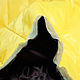 Мембранная стеганая ткань на синтепоне Moncler, цвет желтый/фиолет. Ткани. Итальянские ткани. Ярмарка Мастеров.  Фото №5