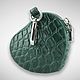 Монетница из кожи крокодила сердечко Подари LUXE!. Монетницы. Подари LUXE!. Интернет-магазин Ярмарка Мастеров.  Фото №2