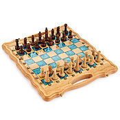 Активный отдых и развлечения handmade. Livemaster - original item Chess backgammon carved 