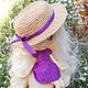 Master class: boater for Blythe. Clothes for dolls. Teddystory. Online shopping on My Livemaster.  Фото №2