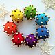 Tactile Ball Educational Toy-rattle Rainbow Balls, Teethers and rattles, Kemerovo,  Фото №1