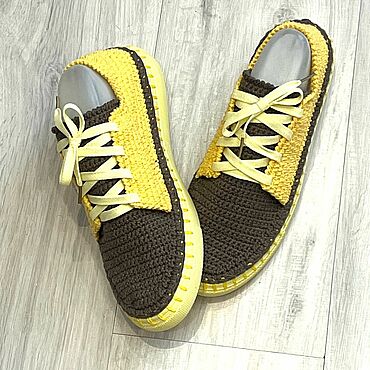 Обувь ручной работы. Ярмарка Мастеров - ручная работа Вязаные кеды.. Handmade.