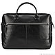 Leather business bag 'Spencer' (black). Classic Bag. Russian leather Guild. My Livemaster. Фото №5