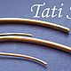 Серьги-продевки c малиновой шпинелью ,,THREADS,,. Серьги-продевки. Tati Style. Ярмарка Мастеров.  Фото №6