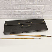 Сумки и аксессуары handmade. Livemaster - original item Pencil box for art brushes. Handmade.