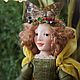 Author's interior doll with daffodils. Interior doll. Uggla. My Livemaster. Фото №13