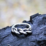 Украшения handmade. Livemaster - original item Ring braided Nord silver 925. Handmade.