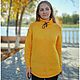  Осенний женский теплый желтый свитер с высоким горлом, Джемперы, Морозовск,  Фото №1