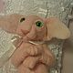 Order felt toy: pink Sphinx. Vintage Teddys House. Livemaster. . Felted Toy Фото №3
