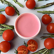 Косметика ручной работы handmade. Livemaster - original item Face cream whitening Tomato and rosemary. Handmade.