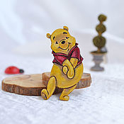 Украшения handmade. Livemaster - original item The badge on the backpack Winnie the Pooh brooch darevo. Handmade.