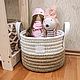 Корзина для белья. Корзины. ecodecor_arh. Ярмарка Мастеров.  Фото №6