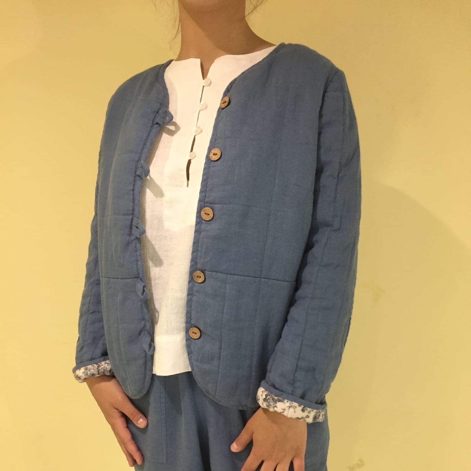 Стеганный пиджак жакет Zara Basic 8048-7955