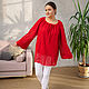 Copy of Copy of Summer blouse Mustard colour. Blouses. NATALINI. My Livemaster. Фото №5