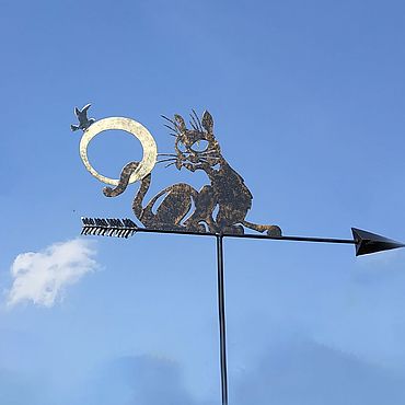 Дача и сад ручной работы. Ярмарка Мастеров - ручная работа Флюгер Кот. Handmade.