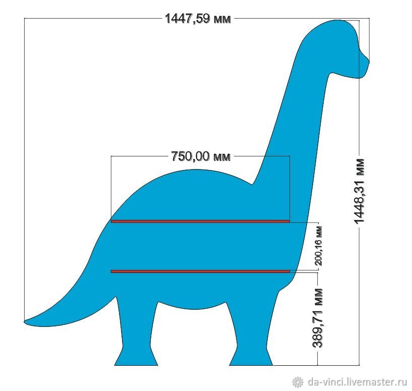 Динозавр из фанеры чертеж