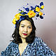 Exclusive hat 'A sprig of roses', Hats1, Moscow,  Фото №1