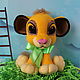 Crochet toy lion Cub Simba. Cartoon characters, Stuffed Toys, St. Petersburg,  Фото №1