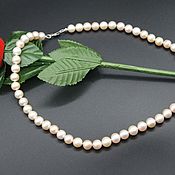 Украшения handmade. Livemaster - original item Necklace made of natural lavender pearls d9 mm, class AAA. Handmade.