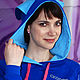 Order Rabbit blue hoodie New Year's gift, hoodie with ears on the hood. Lara (EnigmaStyle). Livemaster. . Sweater Jackets Фото №3