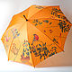 Umbrella with painting 'mountain Ash and bullfinches', author's umbrella, Umbrellas, St. Petersburg,  Фото №1