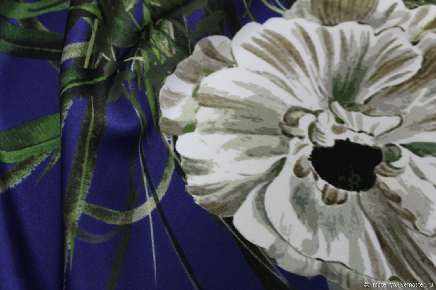 Шелк "Цветы у озера" в интернет-магазине Ярмарка Мастеров по цене 3990 ...