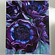 Painting 'Purple anemones' oil. canvas 80h100cm. Pictures. vestnikova. My Livemaster. Фото №4